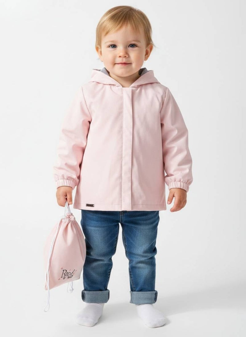 Pink Waterproof Baby Jacket & Bag - Image 1